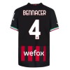AC Milan Bennacer 4 Koti 2022-23 - Jalkapallo Pelipaidat (S/S)